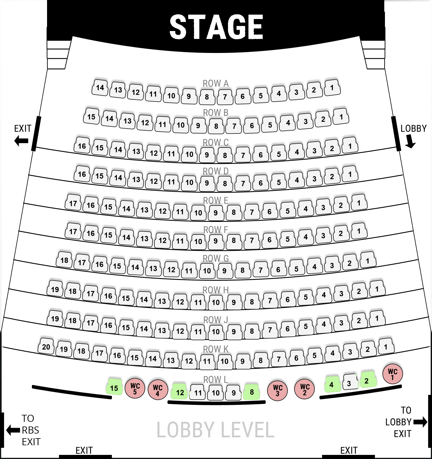 BCT Seating Chart